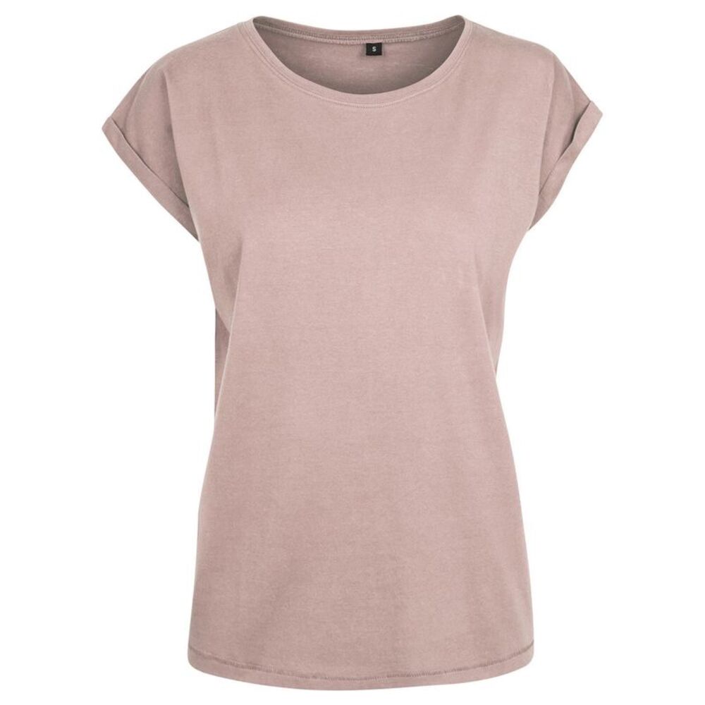 Build Your Brand Womens/Ladies Extended  T-Shirt / Dusk Rose